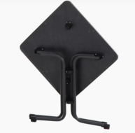 Siena Garden Paco klaptafel 70x70cm - antraciet