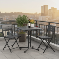 Siena Garden Paco klaptafel 70x70cm - antraciet