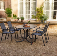 Siena Garden Paco klaptafel 140x90cm - antraciet