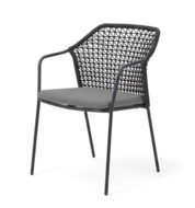 Barths Burano dining tuinstoel - antraciet