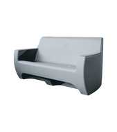 Happy Sofa waterbank 168cm - lichtgrijs graniet