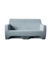 Happy Sofa waterbank 168cm - lichtgrijs graniet