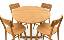 Reteak Marlou barset &Oslash;90 cm  5-delig