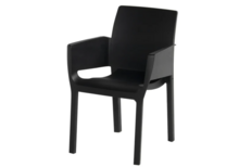 Hartman Evelyn Stapelbare Tuinstoel Carbon Black