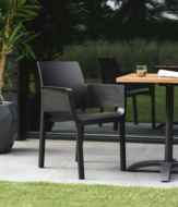 Hartman Evelyn Stapelbare Tuinstoel Carbon Black