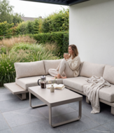 Barths Porto loungeset 3-delig incl. tafel - Sand