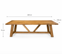 Reteak Teguh dining tuintafel 260x100 cm