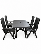 Tuinzitters 5-delige dining tuinset 
