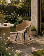 Hartman Iris Rondo Black/Beige - Kunststof - 58x57x83cm