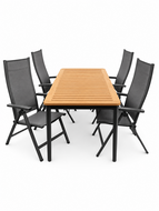 Siena garden Tauro/Silencio 160 cm 5-delige dining tuinset