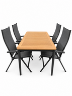 Siena garden Tauro/Silencio 160 cm 5-delige dining tuinset