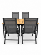 Siena garden Tauro/Silencio 160 cm 5-delige dining tuinset