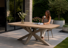 Sens-Line Bonita dining tuintafel 220x100cm - Taupe