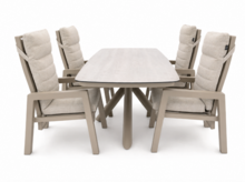 Sens-Line Valencia dining tuinset 220cm 5-delig - sand
