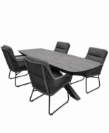 Sens-Line Irene/Bradford 220cm 5-delige dining tuinset 