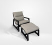 Hartman Gio Loungestoel + Voetenbank(speciale prijs krasjes)