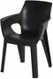 Hartman Ivy Stapelbare Tuinstoel Carbon Black