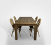 Timbra Parijs/Bairo 180 cm 5-delige dining tuinset