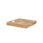 Teak dienblad Kirsten &ndash; gerecycled teak &ndash; 60x60 cm