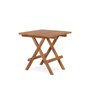 Inklapbare Bijzettafel &ndash; Teak &ndash; 50x50x50 cm