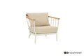 Apple Bee Condor lounge tuinstoel - Oyster - (incl. Bee Wett cushion Cotton Flower)