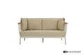 Apple Bee Condor lounge tuinbank 2-zits 150 cm - Oyster - (incl. Bee Wett cushion Cotton Flower)