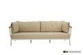 Apple Bee Condor lounge tuinbank 3-zits 217 cm - Oyster - (incl. Bee Wett cushion Cotton Flower)