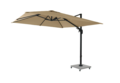 Siena Garden Fagus N+ zweefparasol 300x300cm taupe - incl. verrijdbare betonvoet 90kg