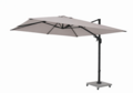 Siena Garden Fagus N+ zweefparasol 300x300cm grijs - incl. verrijdbare betonvoet 90kg