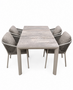 Siena Garden Merano/Silva 160 cm 5-delige dining tuinset 