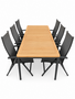 Siena Garden Tauro/Silencio 220 cm 7-delige dining tuinset