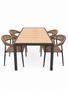 Solterra Ibiza/Pronto 147 cm 5-delige dining tuinset
