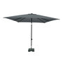 Madison Corsica Push-up stokparasol 200 &times; 250 cm &ndash; Grey (excl. voet)