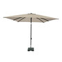 Madison Corsica Push-up stokparasol 200x250 cm &ndash; Ecru (excl. voet)