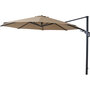 Siena Garden Fagus N+ Zweefparasol &Oslash;350 cm &ndash; Taupe &ndash; Incl. Kruisvoet (excl. vulvoet)