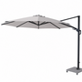 Siena Garden Fagus N+ Zweefparasol &Oslash;350 cm &ndash; Grijs &ndash; Incl. Verrijdbare Betonvoet 90 kg